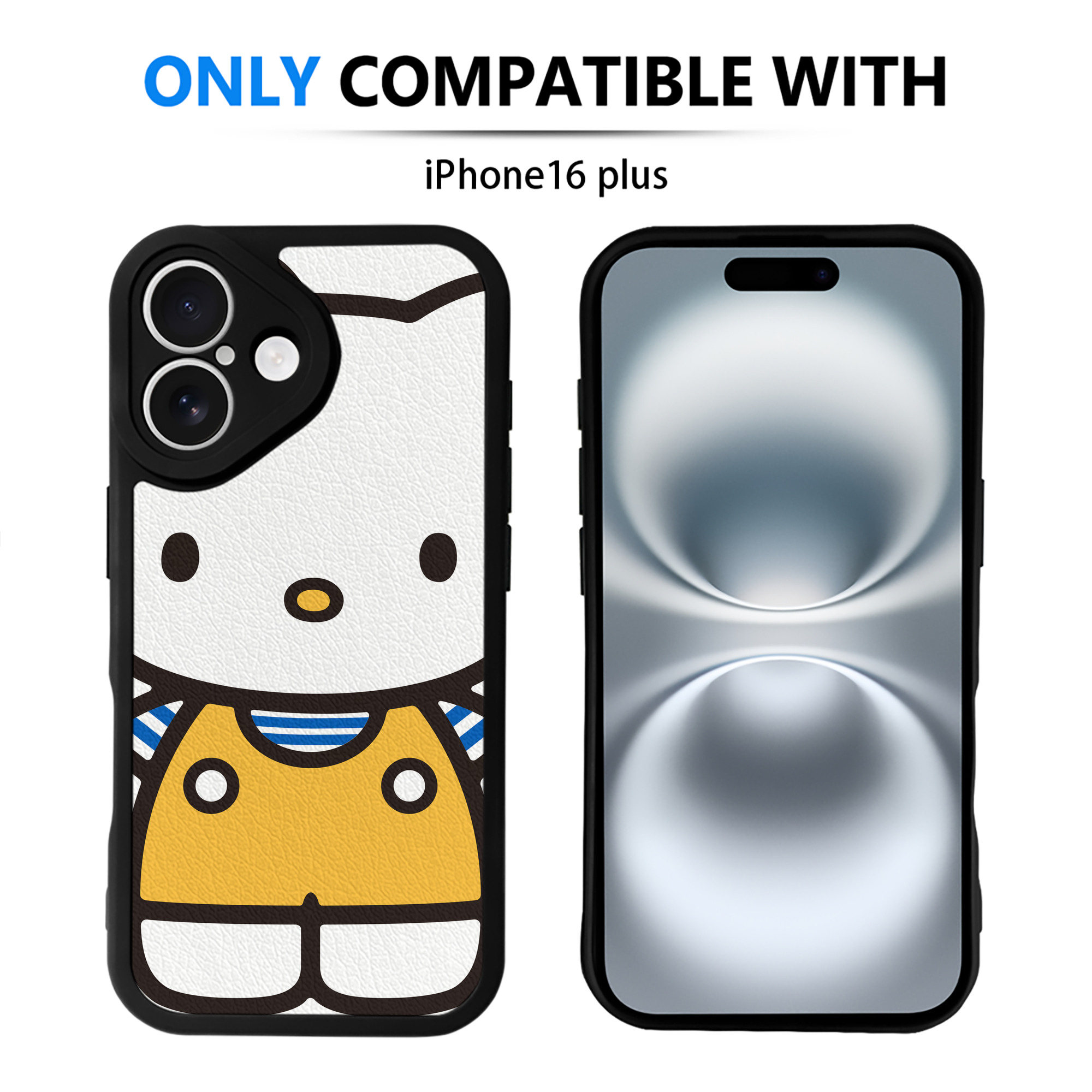 （画像用） Hello Kitty ハローキティ 【iPhone 16シリーズ対応】シリコンスマホケース（レザー調） 材質：シリコン